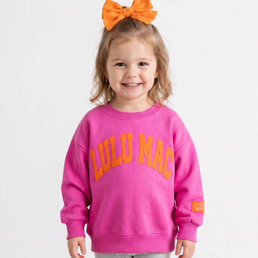 TD-SW-PUFF Toddler Pink with Orange