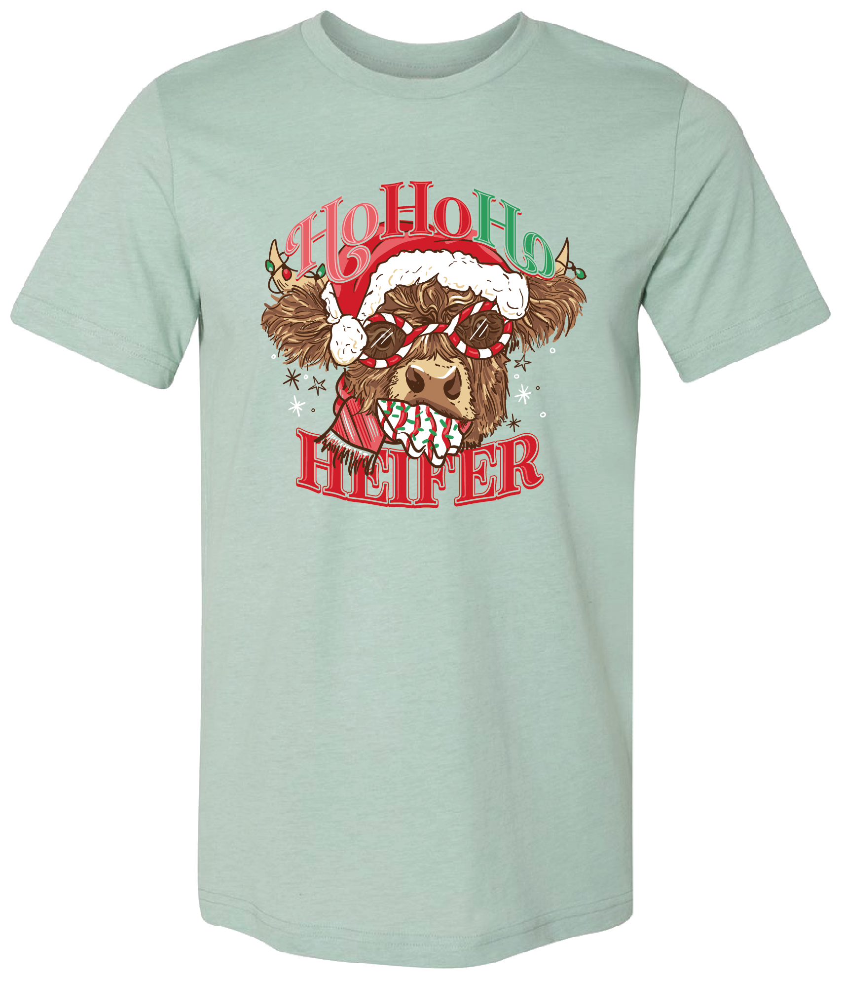146 Ho Ho Ho Heifer-Heather Prism Dusty Blue