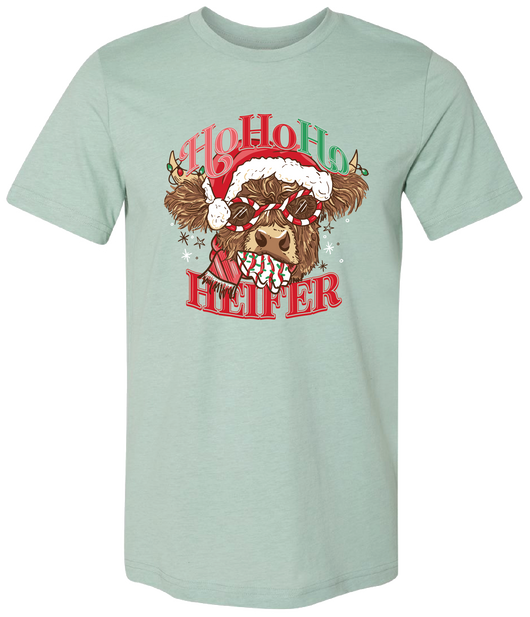 146 Ho Ho Ho Heifer-Heather Prism Dusty Blue