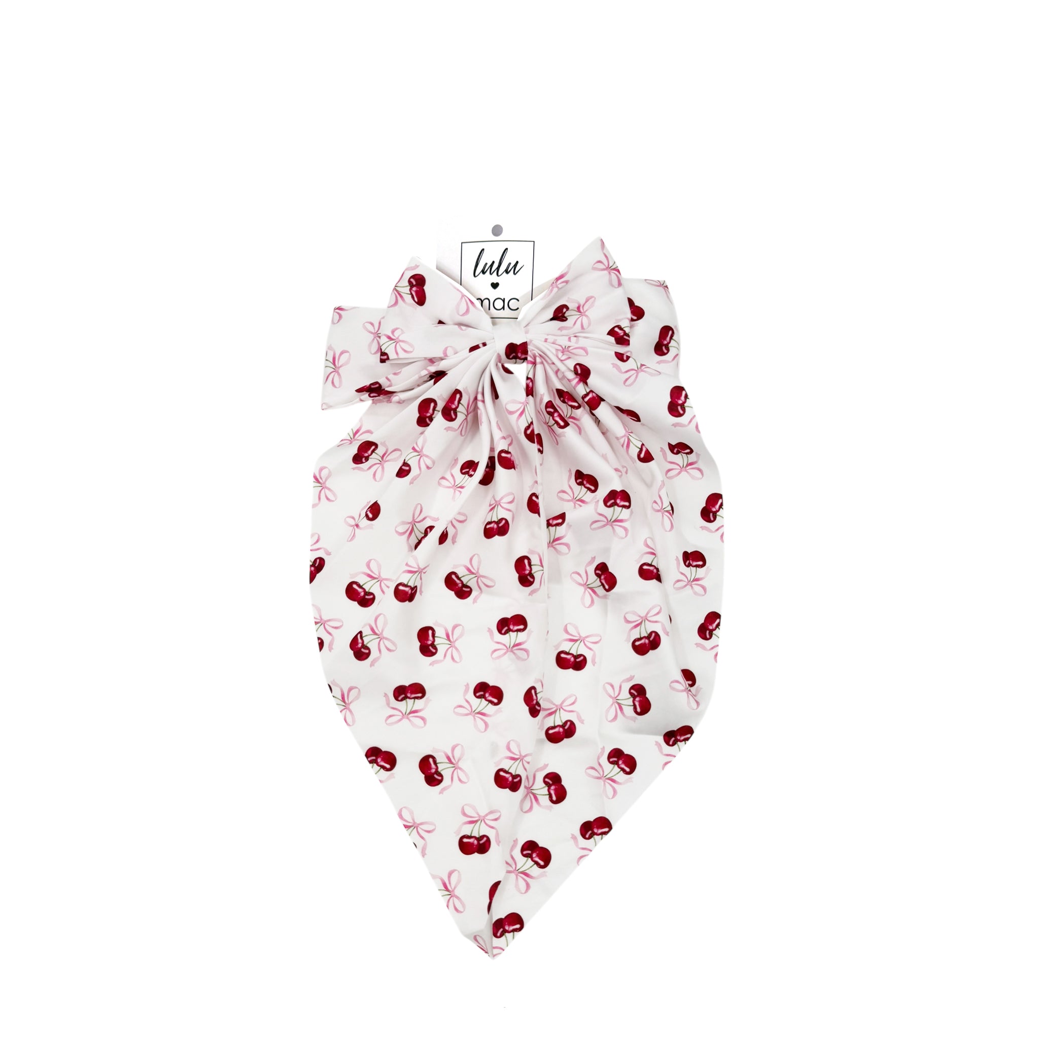 DDL-2270 Large Satin Bow Cherry