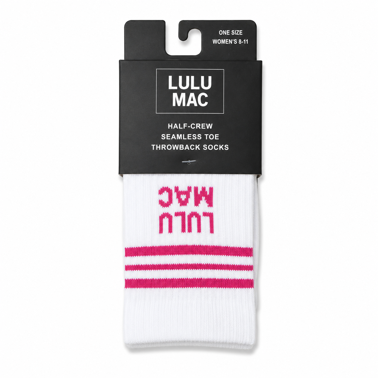 LM-SO-1001 Lulu Mac Socks Single Pair - HOT PINK