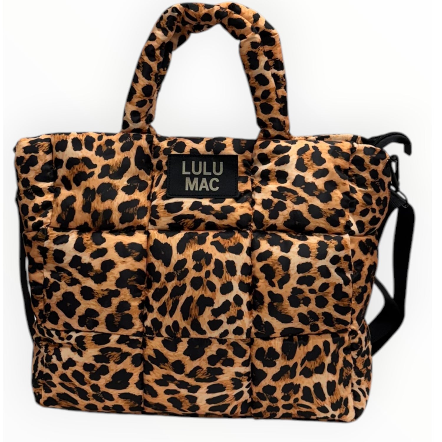 MP-8273 Large Puffer Handbag-Leopard