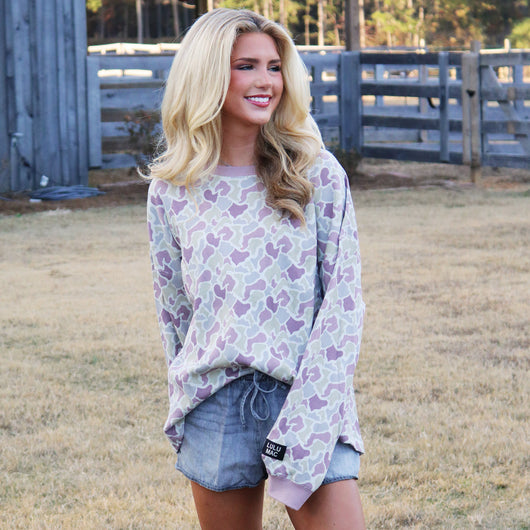 LM-WAFFLE LONGSLEEVE TOP-CAMO