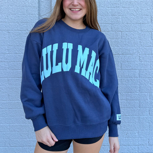 LM-SW-1007 Navy/Light Blue Puff