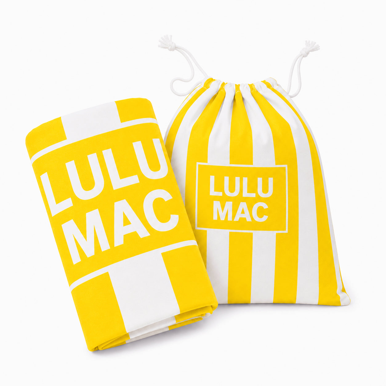 BT1413XL-Yellow  Stripe XL Darby Beach Towel