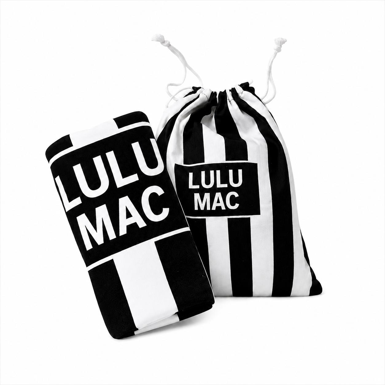 BT1413XL-Black Stripe XL Darby Beach Towel