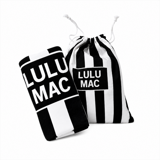 BT1413XL-Black Stripe XL Darby Beach Towel