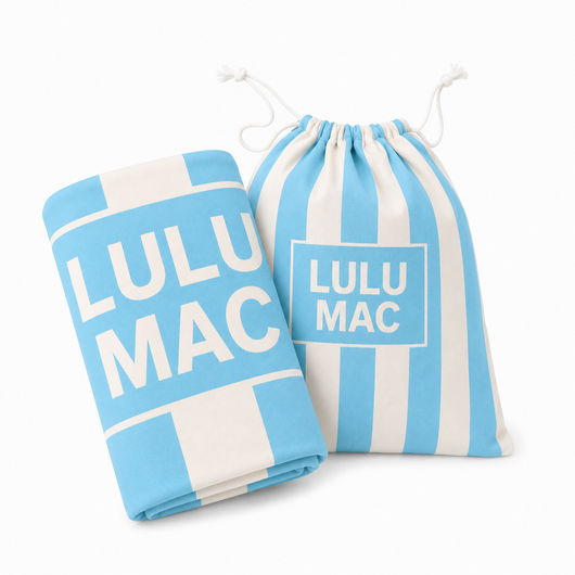 BT1413XL-Blue  Stripe XL Darby Beach Towel