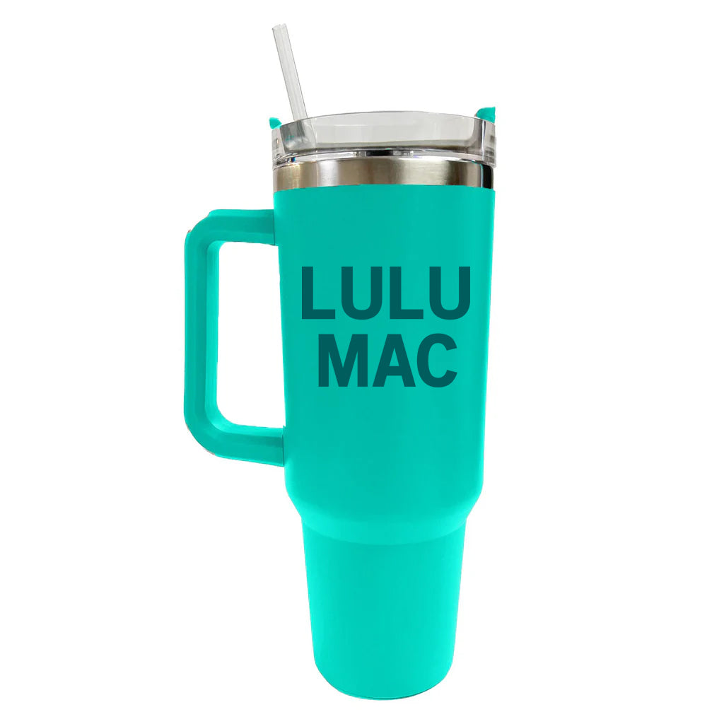 SC-4412-LM Morgan Tumbler Turquoise with Blue Logo