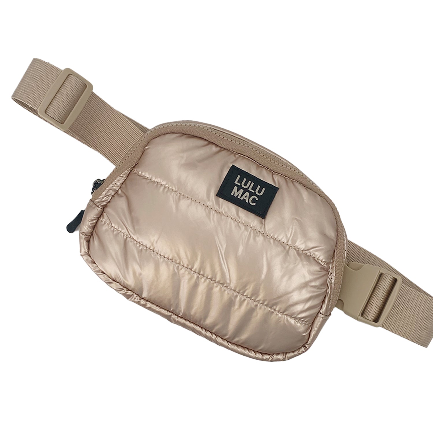 MP-7328 Puffer Metallic Belt Bag-Champagne