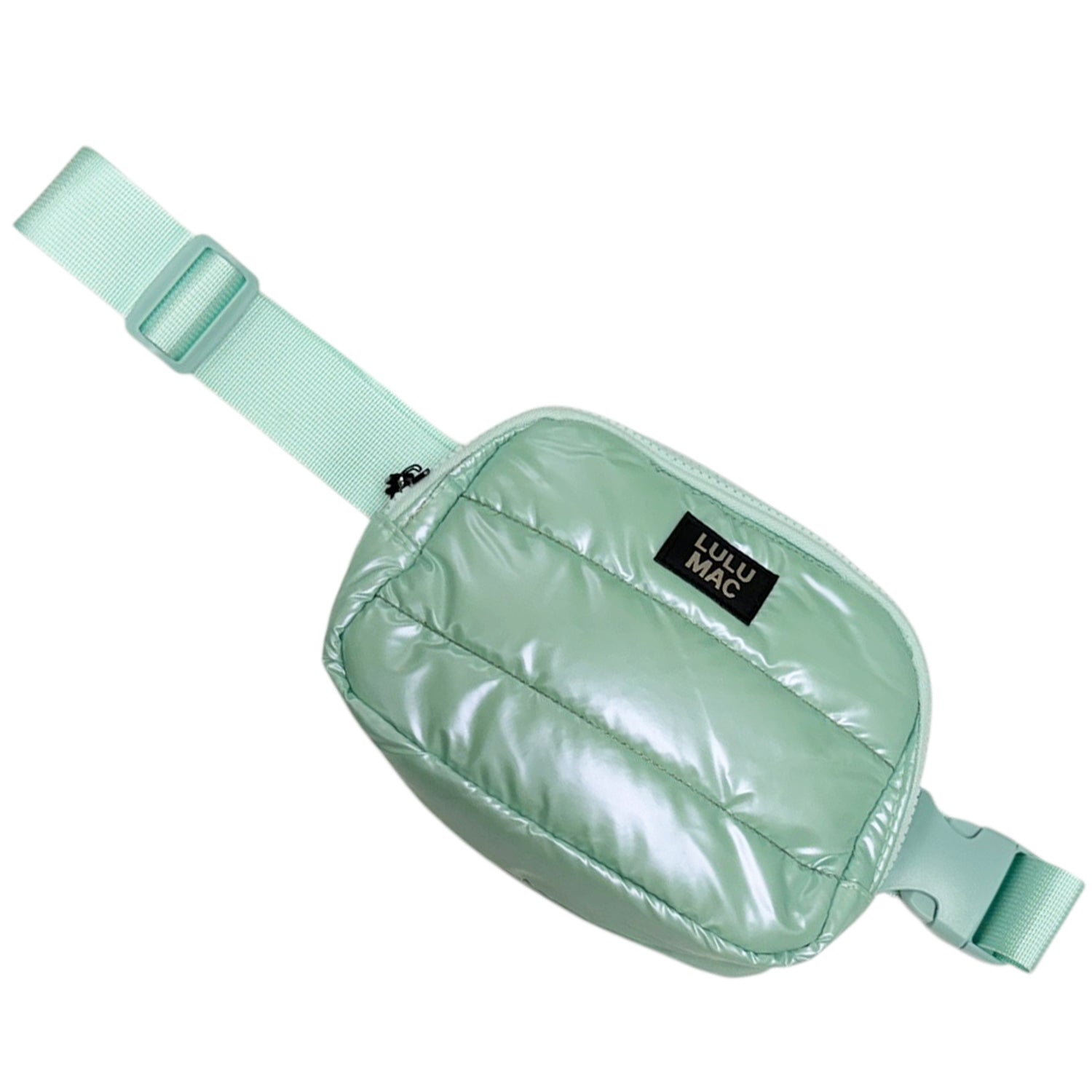 MP-7328 Puffer Metallic Belt Bag- Mint
