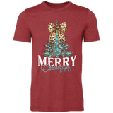 188 Christmas Tree Concho-Heather Canvas Red