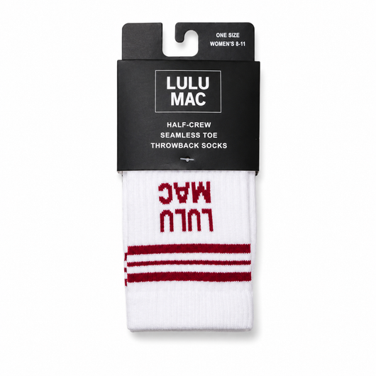 LM-SO-1001 Lulu Mac Socks Single Pair - CRIMSON