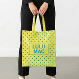 LM-BG-1004  REUSABLE TOTE -BUTTER BLUE DOT