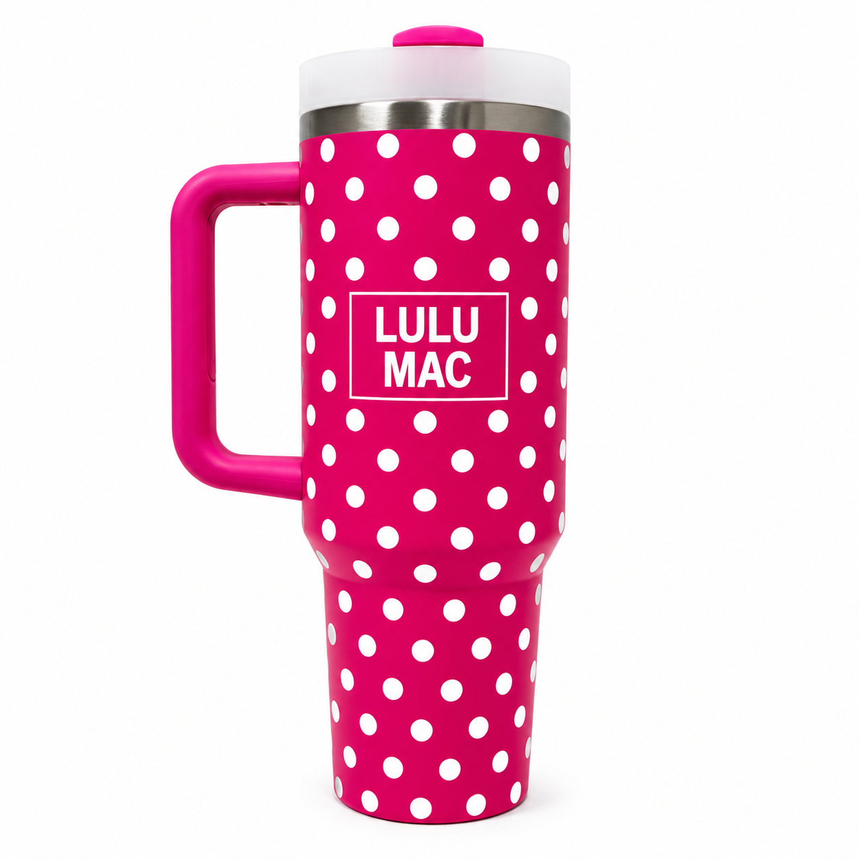LM-DW-1000 PINK/WHITE DOT TUMBLER