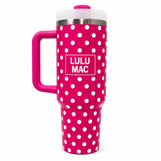LM-DW-1000 PINK/WHITE DOT TUMBLER