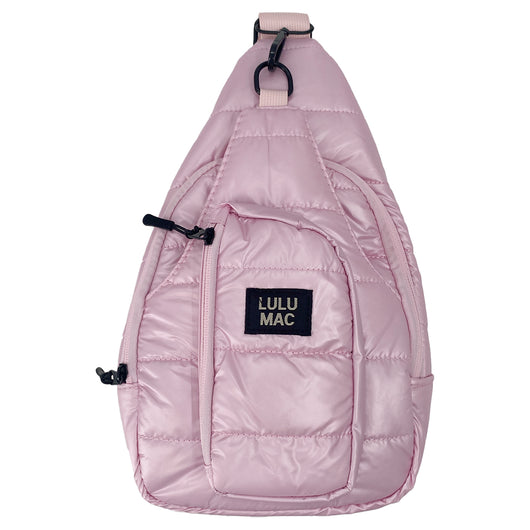 MP-5029 Puffer Metallic Sling Bag-Rose Gold