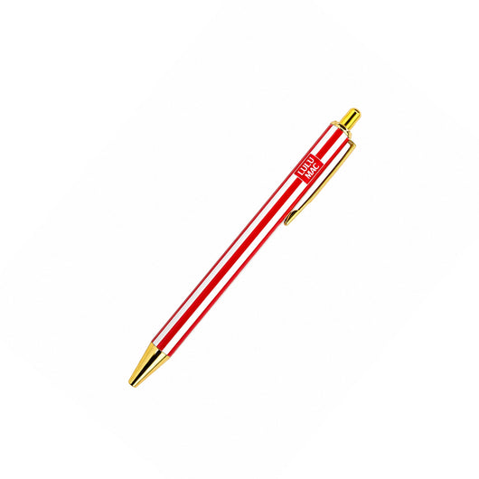 LM-PEN-DB Red/White Stripe Ink Pen