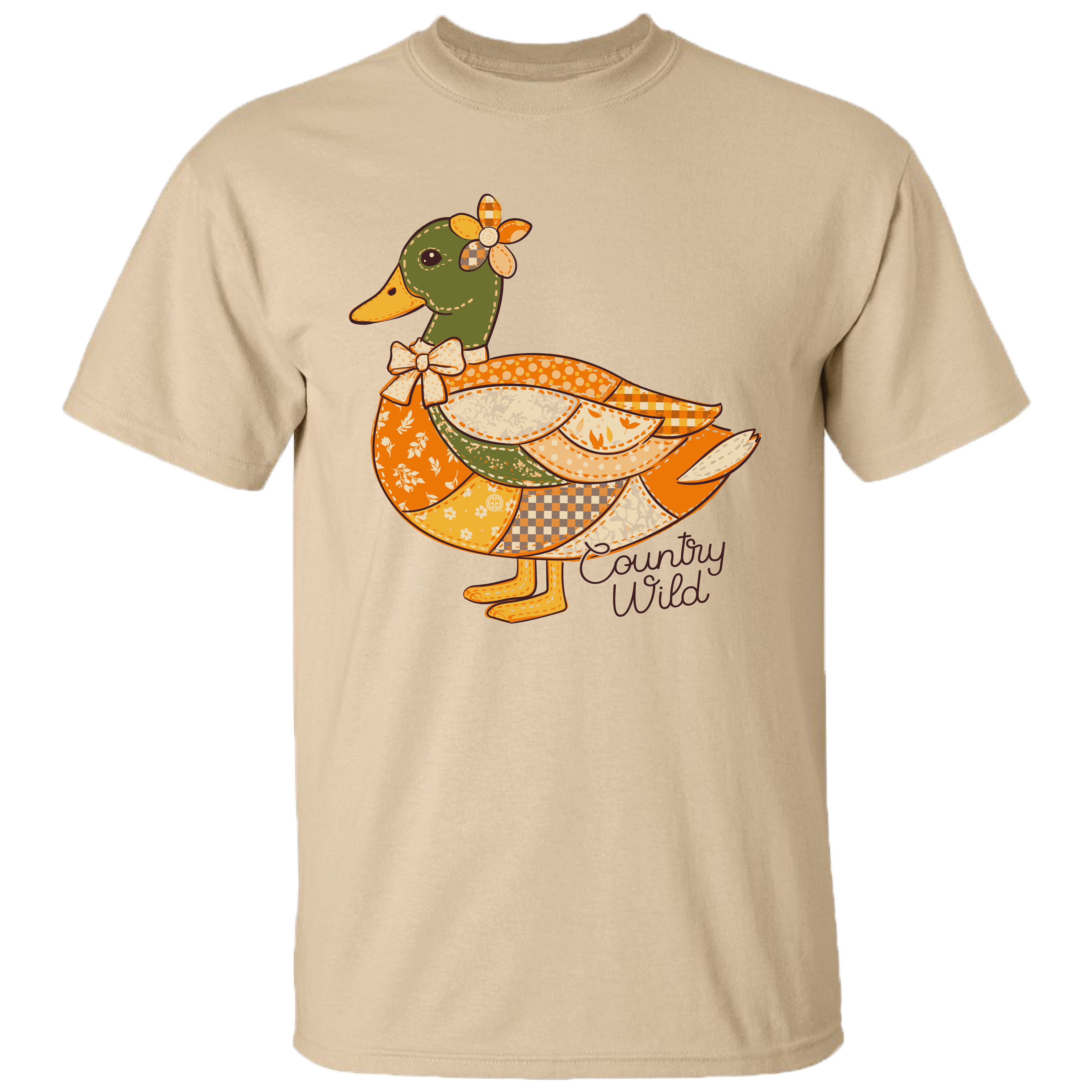 GGO-2811 Country Wild Duck Embroidery - Tan