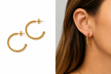 ER-HP-1000 GOLD HOOP EARRINGS