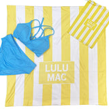 BT1413-Yellow Darby Beach Towel