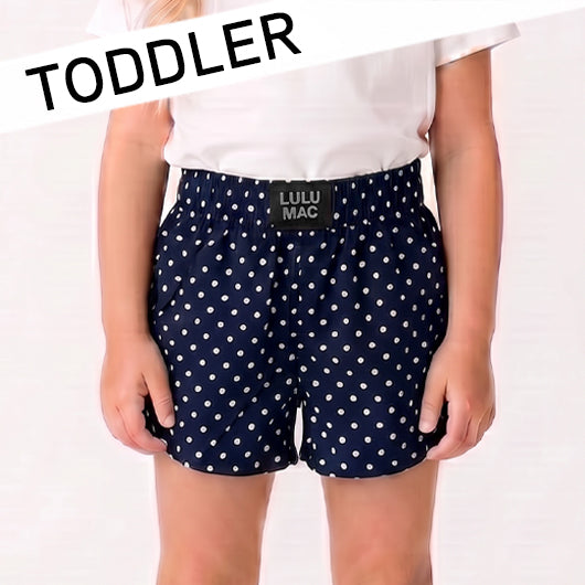 TD-SH-1010 Navy Mini Polka Dot TODDLER SHORT