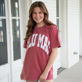 LM-CM-1000 Camo Adult Crimson Comfort Colors Tee