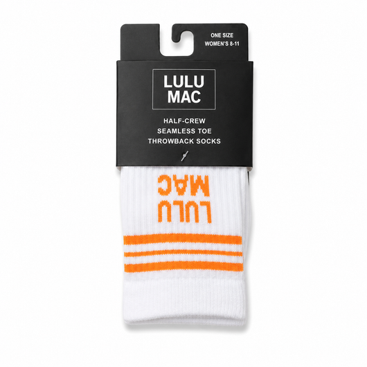 LM-SO-1001 Lulu Mac Socks Single Pair - ORANGE