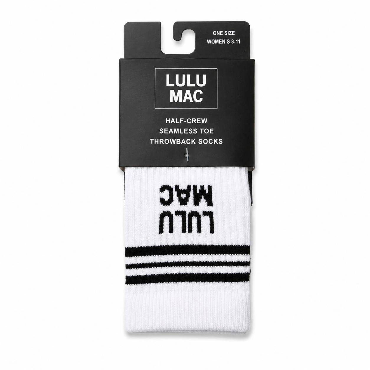 LM-SO-1001 Lulu Mac Socks Single Pair - BLACK