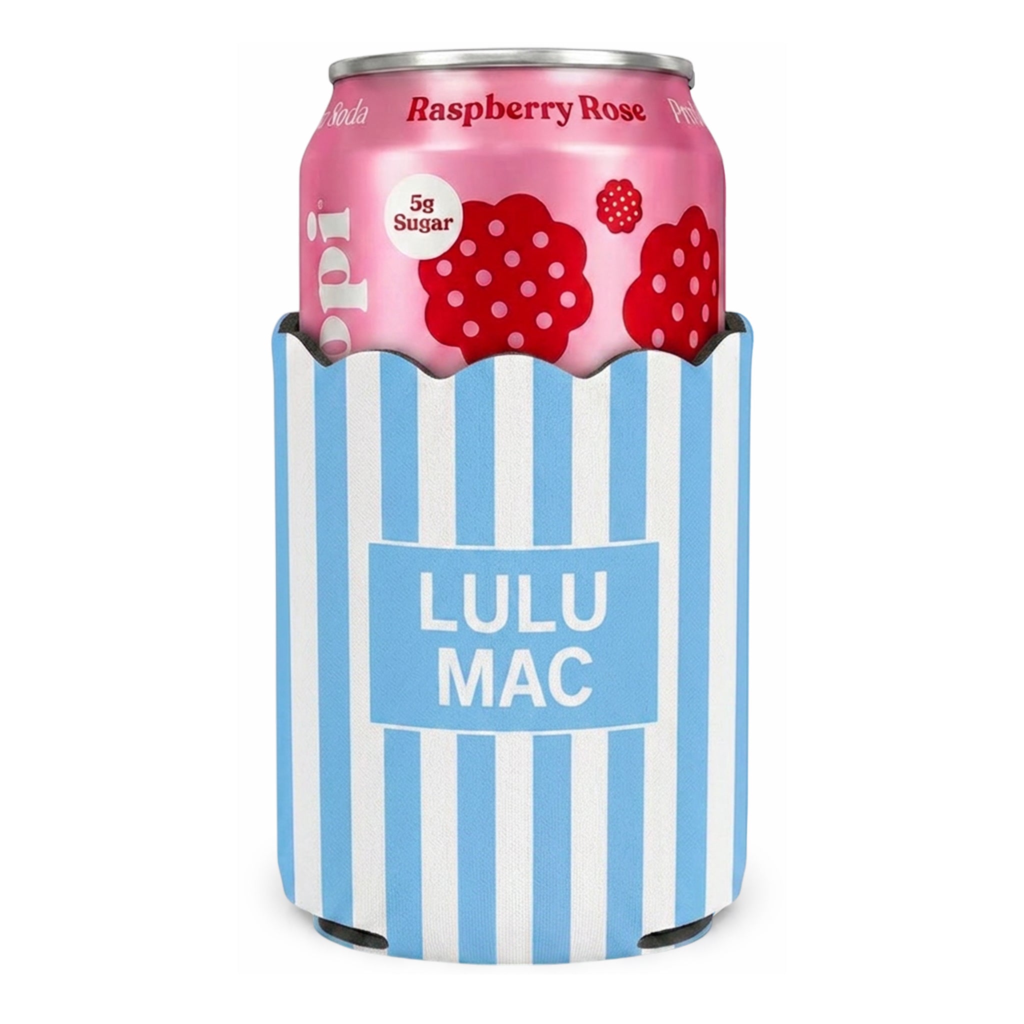 LM-KZ-1000 Light Blue Stripe Koozie