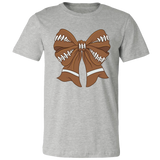 154 Football Bow-Athletic Heather