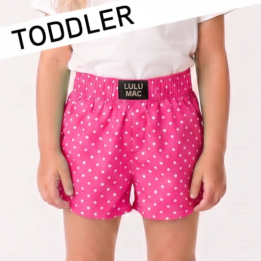 TD-SH-1010 Bubblegum Mini Polka Dot TODDLER SHORT