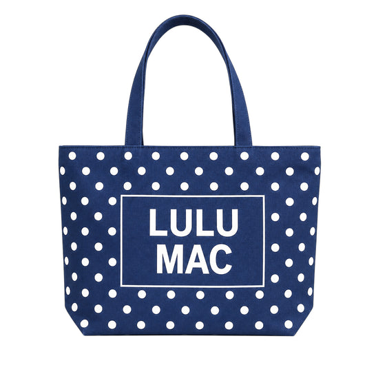 Lulu Mac Canvas Tote PD-BG-1002-NAVY DOT