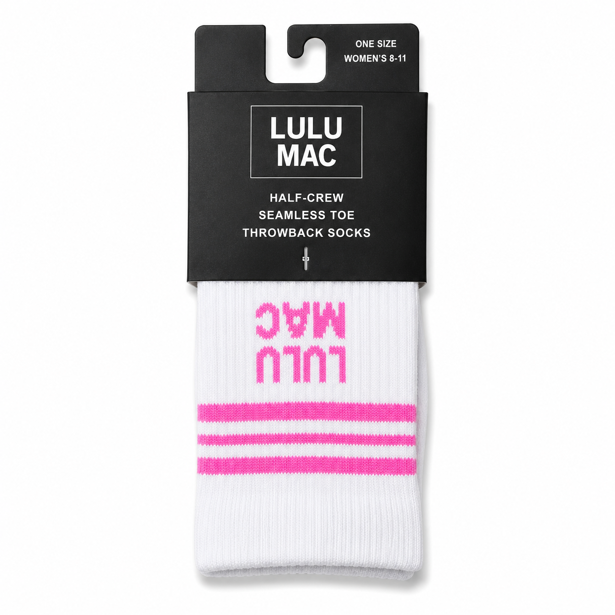 LM-SO-1001 Lulu Mac Socks Single Pair - BUBBLEGUM