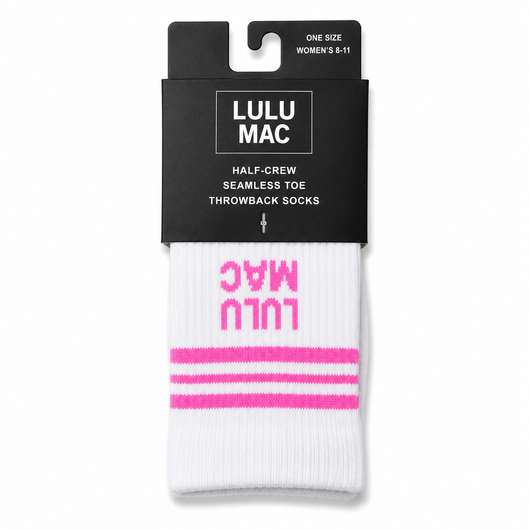 LM-SO-1001 Lulu Mac Socks Single Pair - BUBBLEGUM
