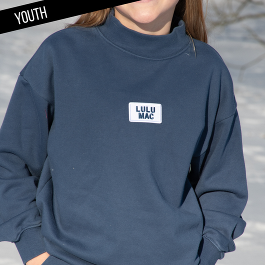 KD-TP-1001 KID LONGSLEEVE TERRY CLOTH TOP-NAVY