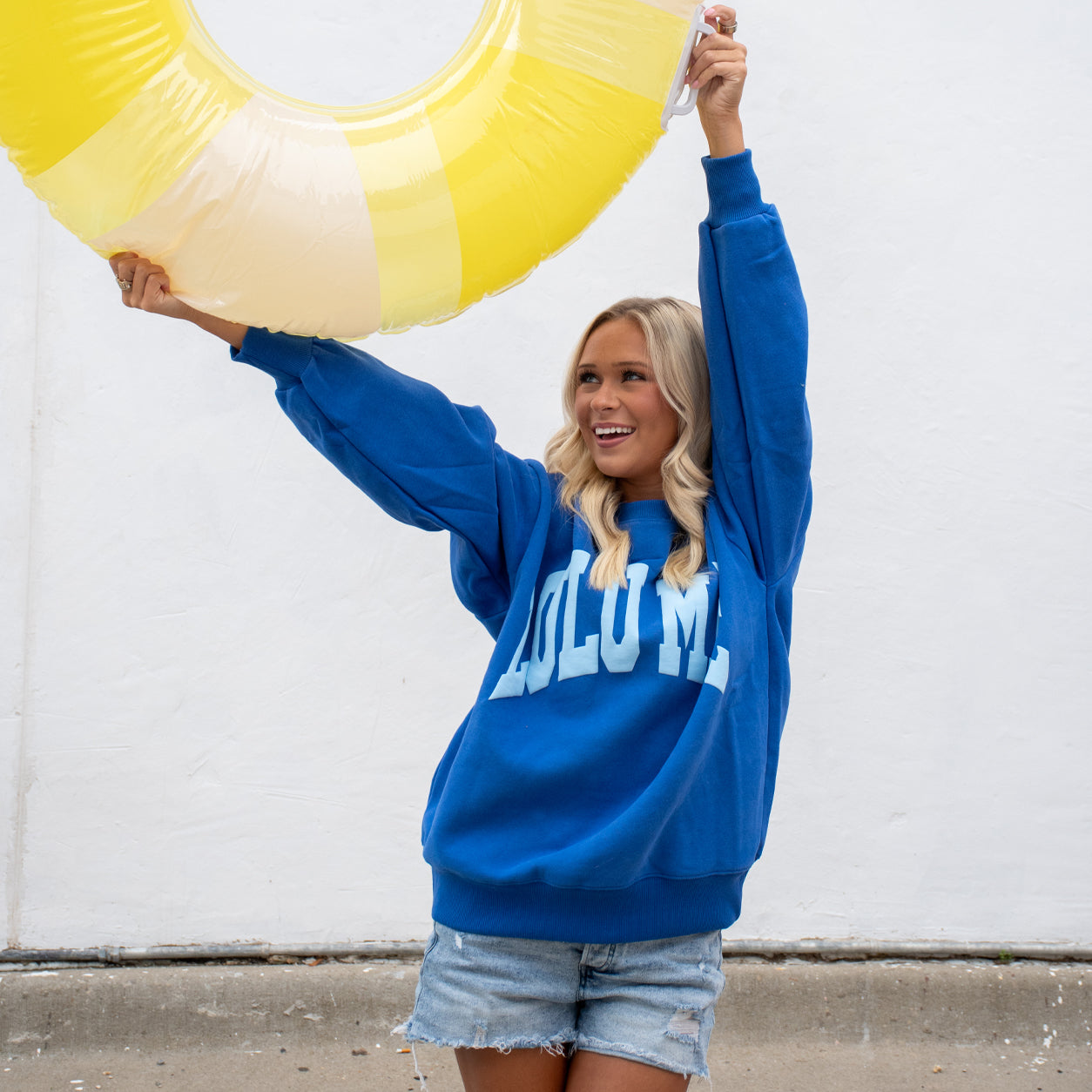 LM-SW-1007 Royal/Light Blue Puff