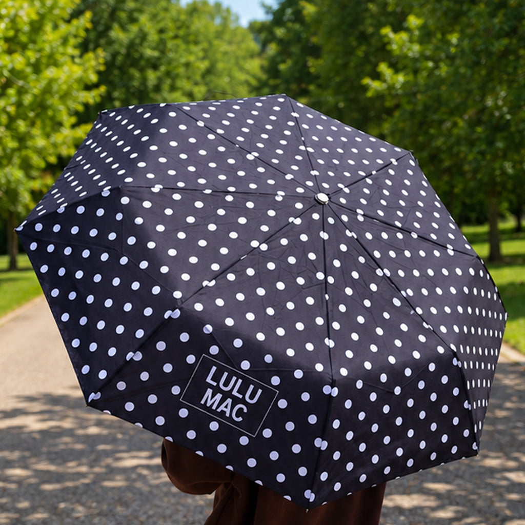 LM-UM-1000 Umbrella Black w/ White Dot