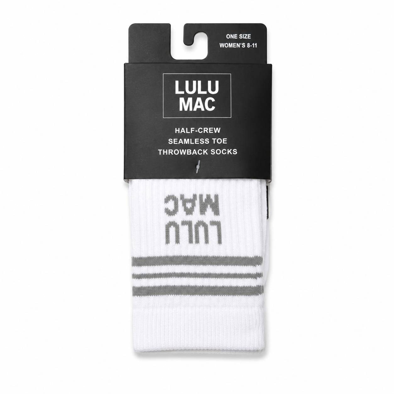 LM-SO-1001 Lulu Mac Socks Single Pair - GREY