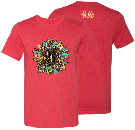 132 Wild One Sunflower Heather Red