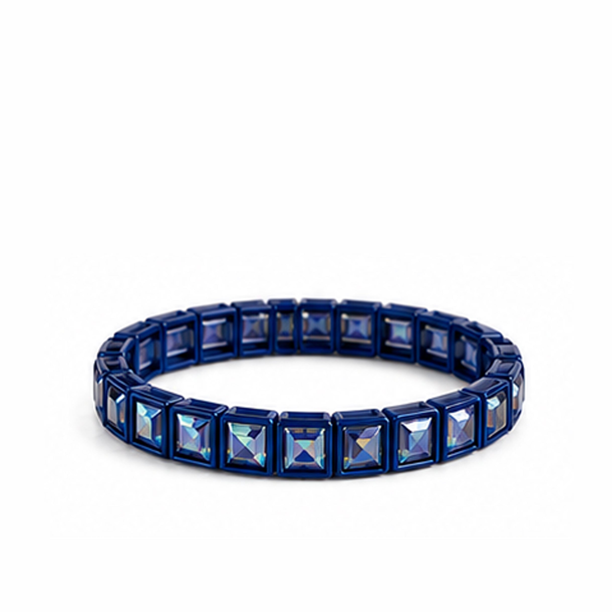 BR-RS-1002 Navy Rhinestone Bracelet