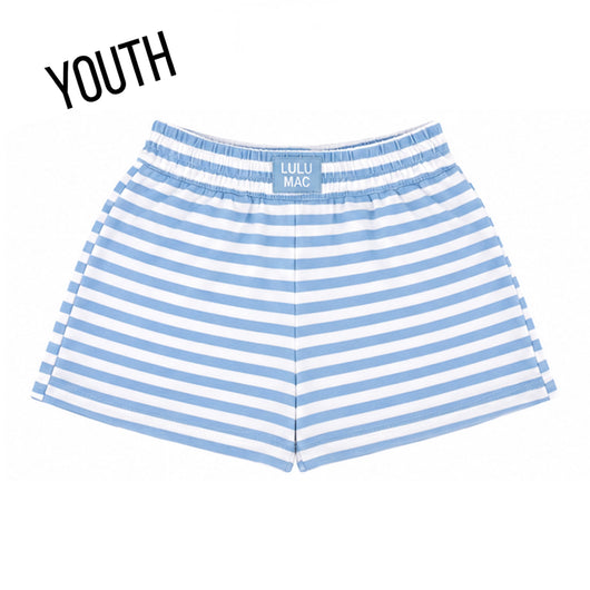 KD-MC-STRIPE MONO-TAG PATCH YOUTH SHORT-LIGHT BLUE