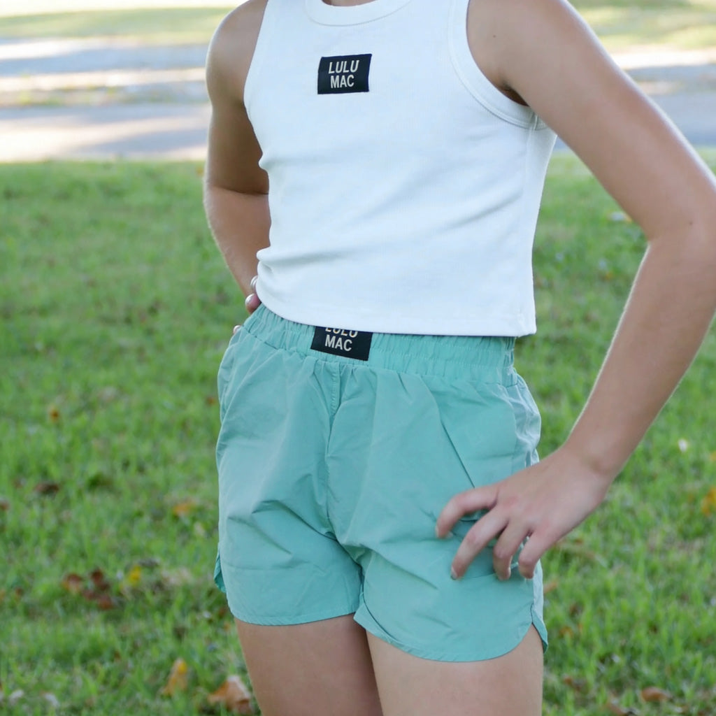 LM-KSH-1000-SHORT TURQ KIDS SHORTS