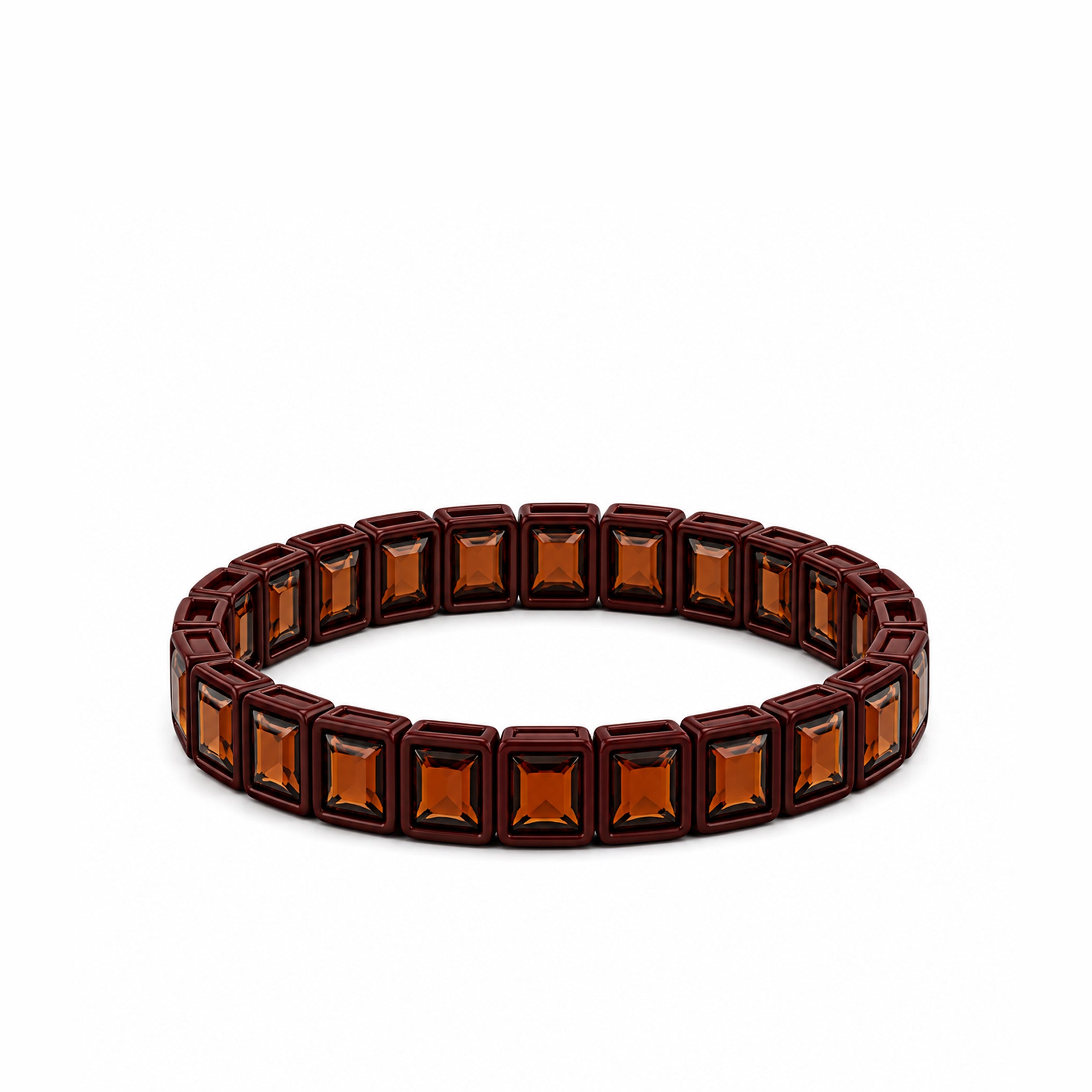BR-RS-1002 Brown Rhinestone Bracelet