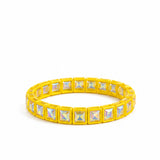 BR-RS-1002 Yellow Rhinestone Bracelet