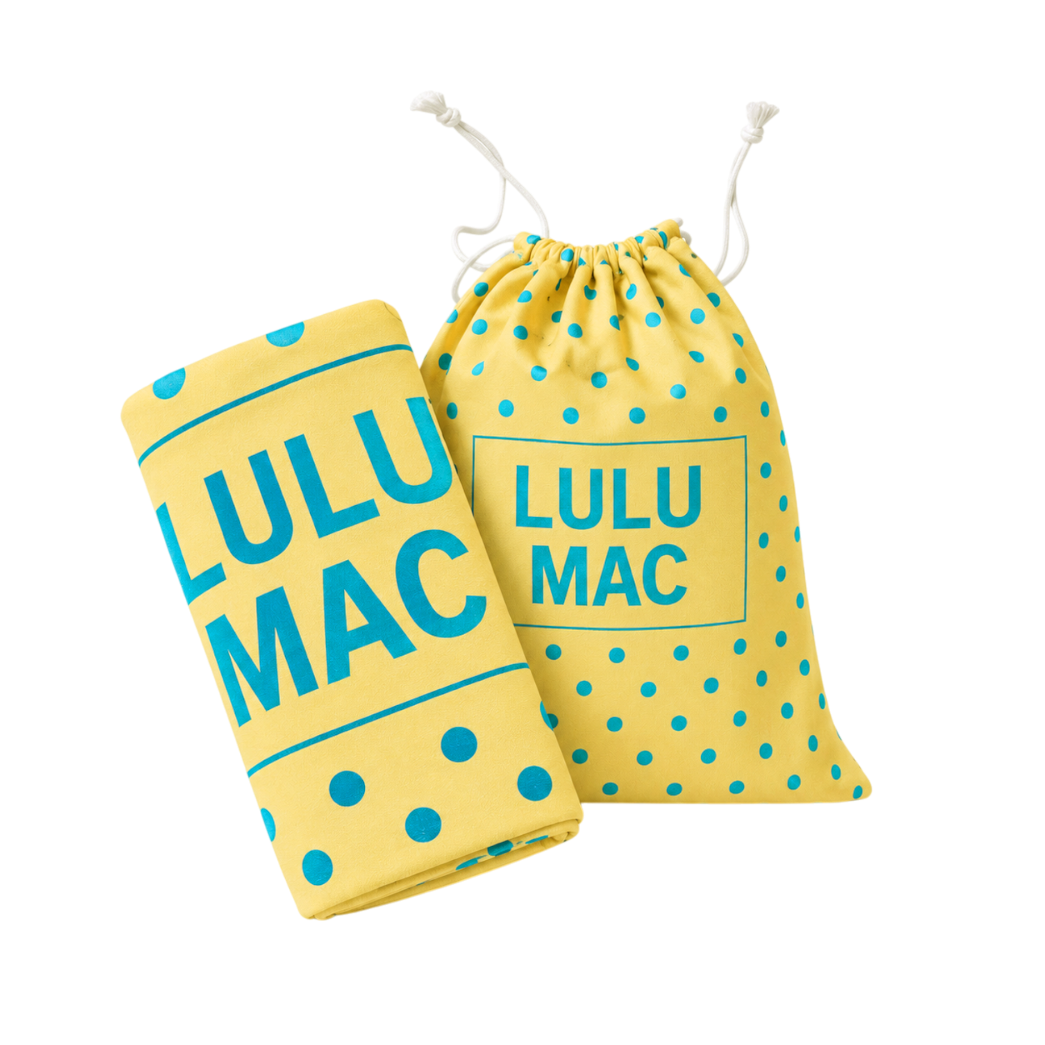 BT1413XL-Yellow/Blue Dot XL Beach Towel