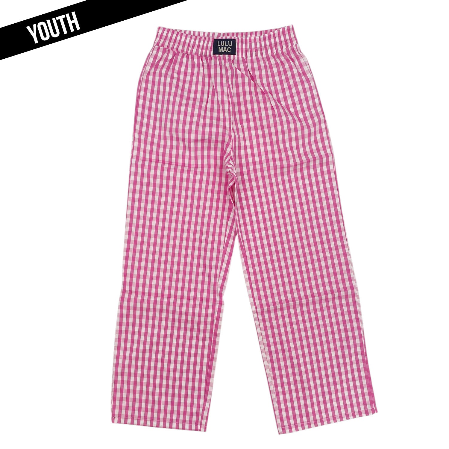 KD-KPA-1002-Pink Gingham-Kids Pants