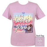 Lulu Mac - Better With Jesus - Heather Prism Lilac SS - LM73