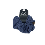 SCR-03 C.C CORDUROY SCRUNCHIE DK DENIM