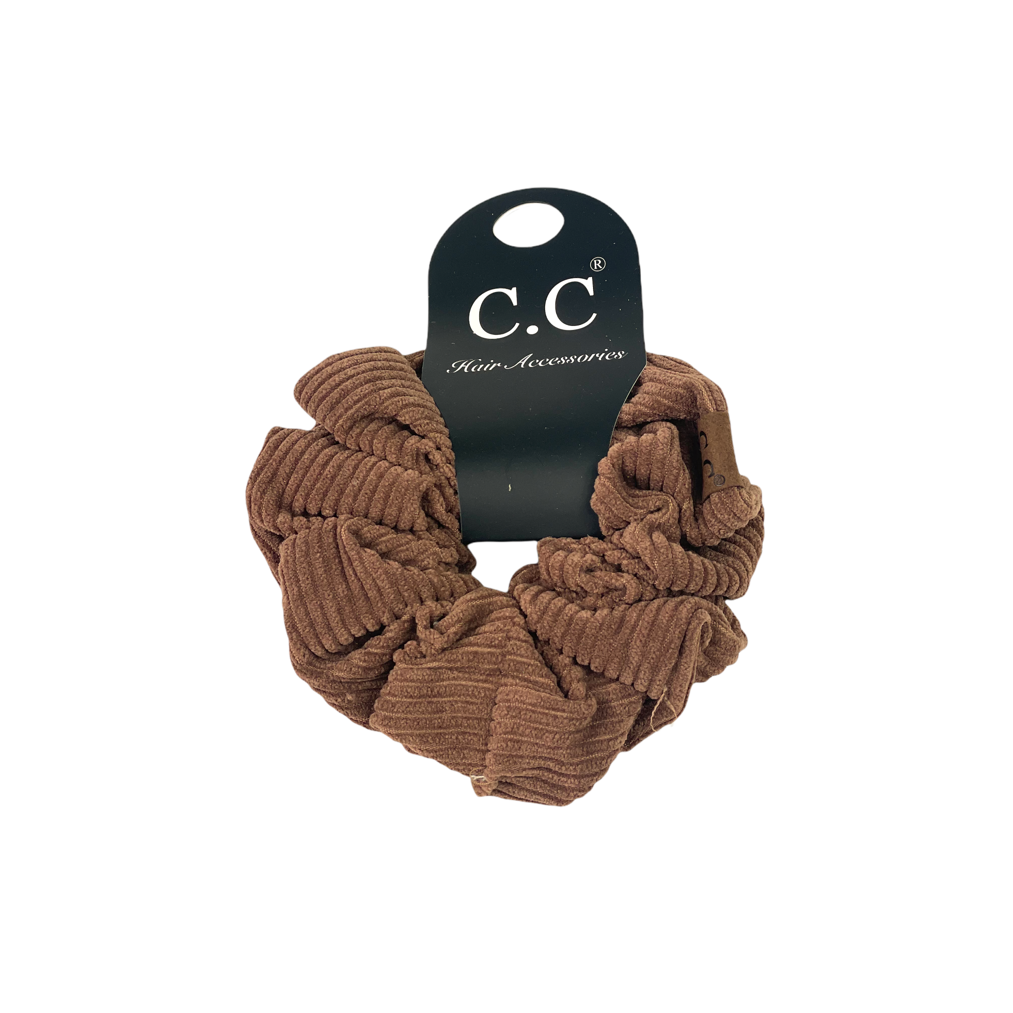 SCR-03 C.C CORDUROY SCRUNCHIE COFFEE